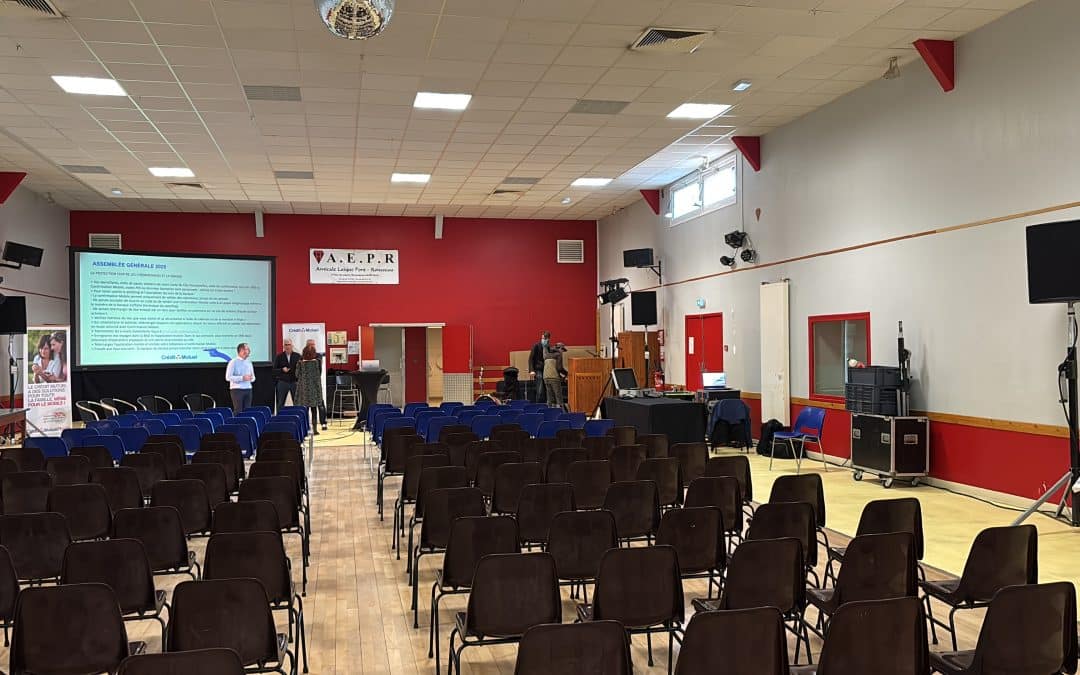 Sonorisation, Vidéo et Mobilier pour une Assemblée Générale de Banque à Nantes