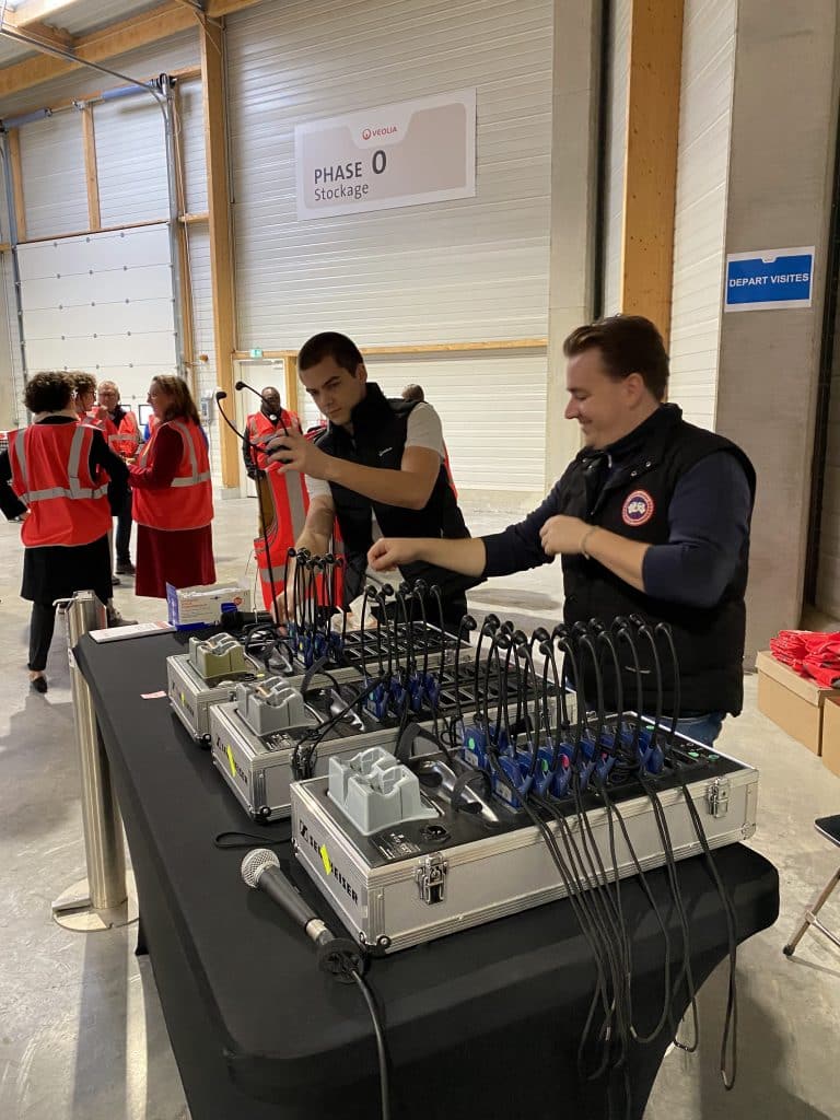 Casque visite guide entreprise