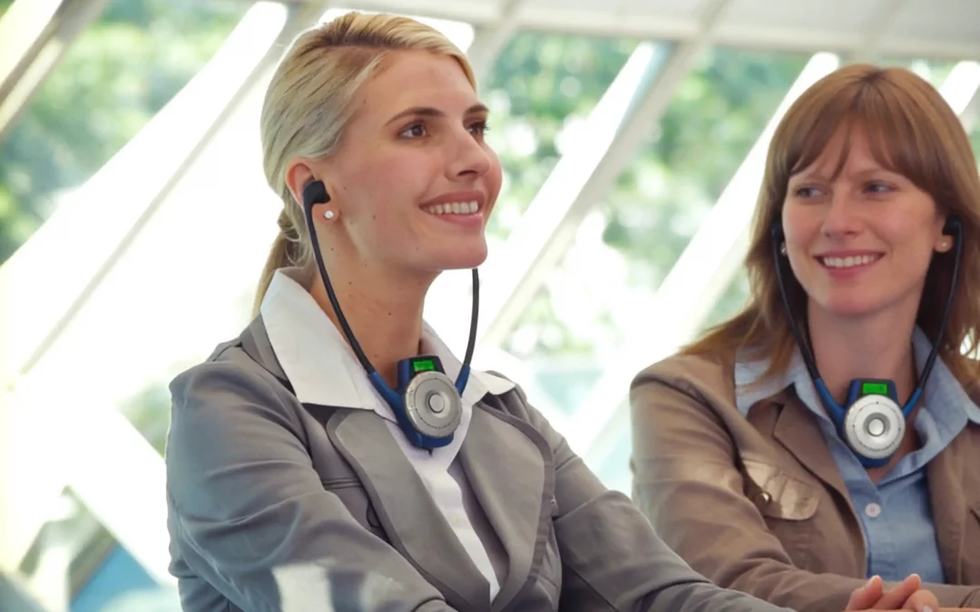 Casque audio pour visite guidée professionnelle